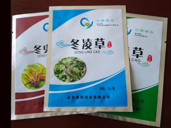 食品包装袋规格,中药材三边封包装袋价格