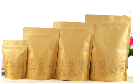 食品牛皮纸包装袋设计图片