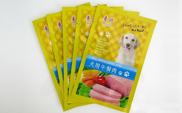 三边封狗粮包装袋设计图片