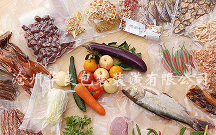 食品真空纹路包装袋图片